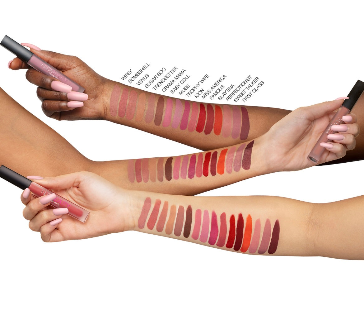 HUDA BEAUTY
Liquid Matte Ultra-Comfort Transfer-proof Lipstick