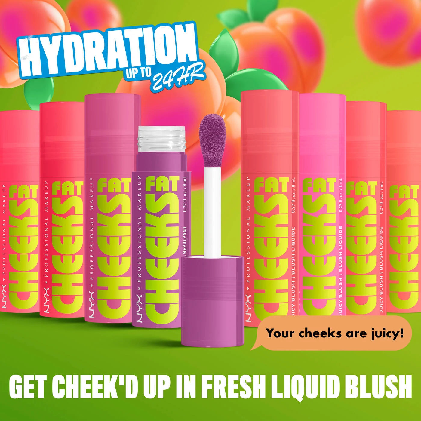 NYX FAT CHEEKS JUICY LIQUID BLUSH