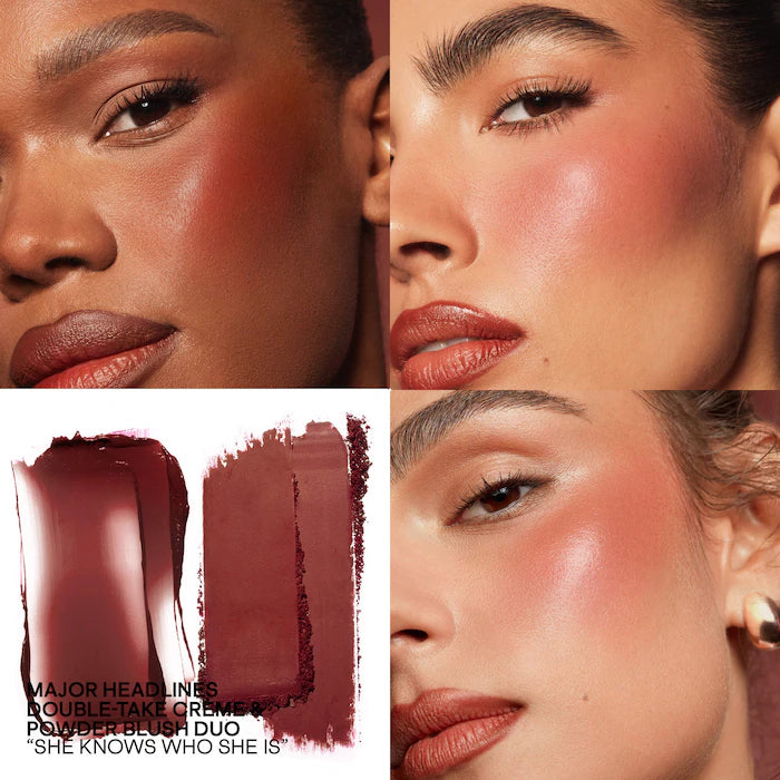 PATRICK TA
Mini Major Headlines Double-Take Crème & Powder Blush Duo