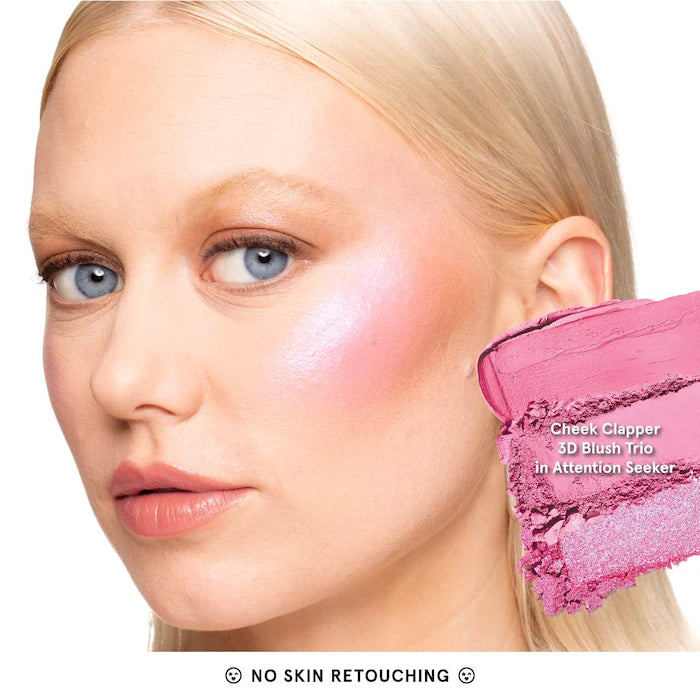 ONE/SIZE by Patrick Starrr
Cheek Clapper 3D Blush Trio Palette