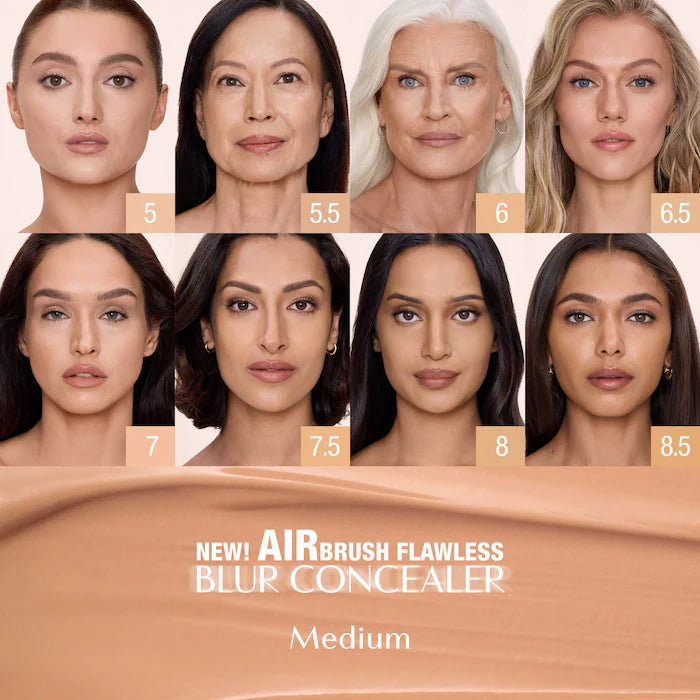 Charlotte Tilbury
Airbrush Flawless Crease-Proof Long-Wear Blur Concealer with Hyaluronic Acid