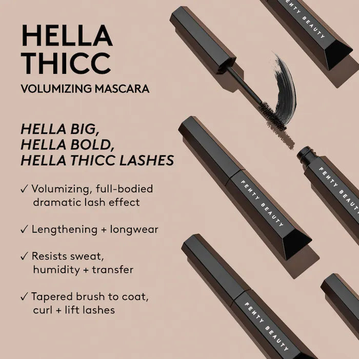 Fenty Beauty by Rihanna
Hella Thicc Volumizing Mascara