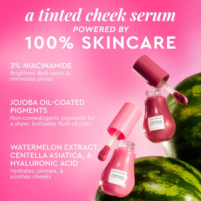 Glow Recipe
Watermelon Glow Niacinamide Dewy Flush - Brightening Serum Blush