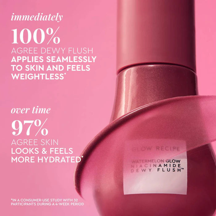 Glow Recipe
Watermelon Glow Niacinamide Dewy Flush - Brightening Serum Blush
