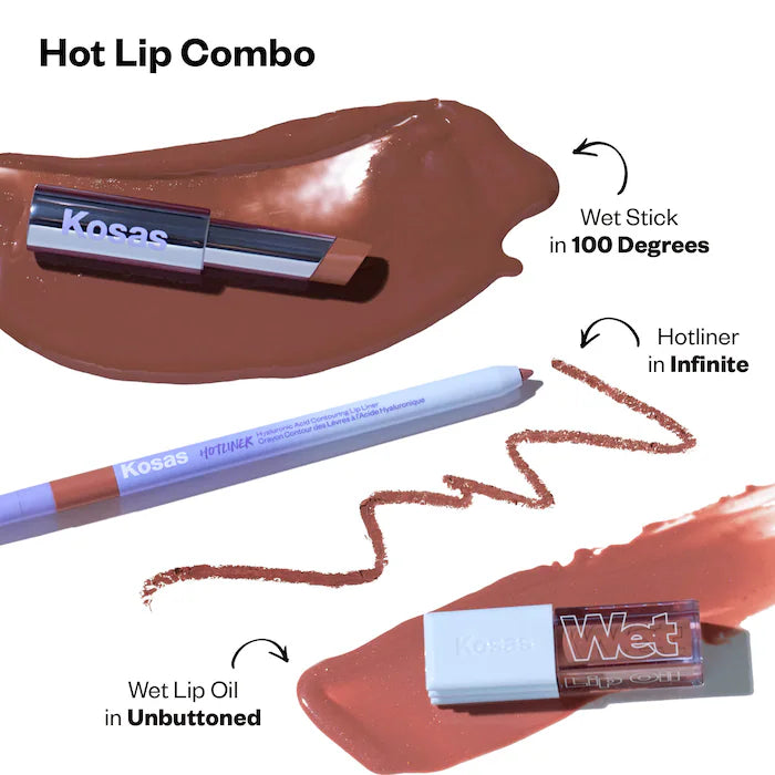 Kosas
Wet Lip Oil Plumping Peptide Lip Treatment Gloss (without packaging)