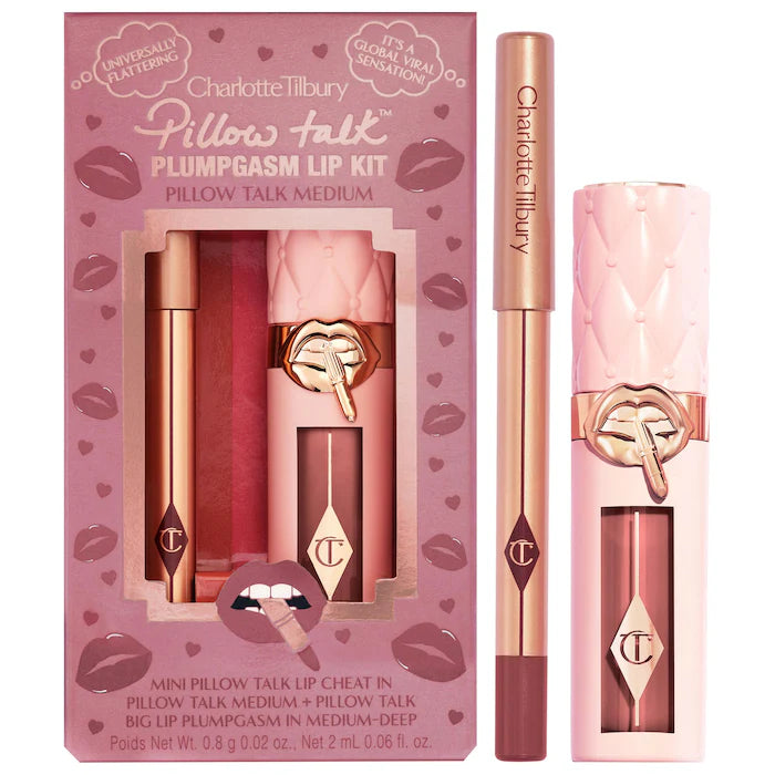 Charlotte Tilbury 
Mini Pillow Talk Plumpgasm Lip Liner and Lip Gloss Set