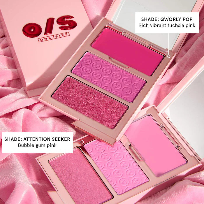 ONE/SIZE by Patrick Starrr 
Cheek Clapper 3D Blush Trio Palette