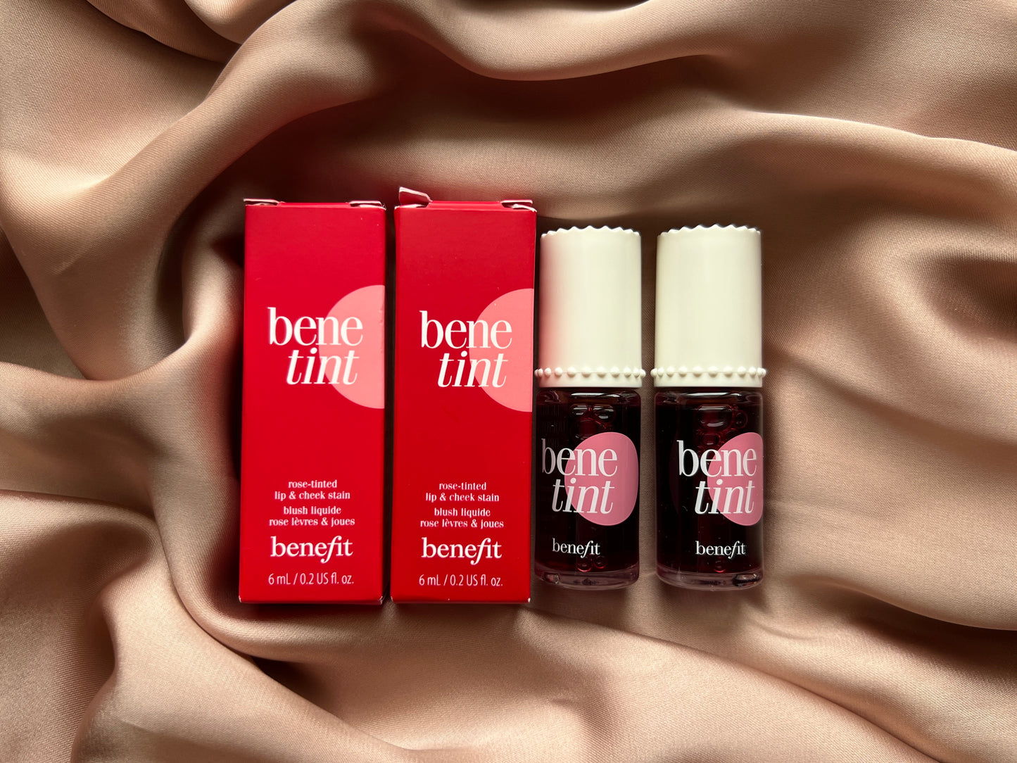 Benefit Cosmetics 
Benetint Liquid Lip + Cheek Blush Stain