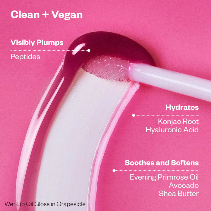 Kosas 
Wet Lip Oil Plumping Peptide Lip Treatment Gloss (without packaging)
