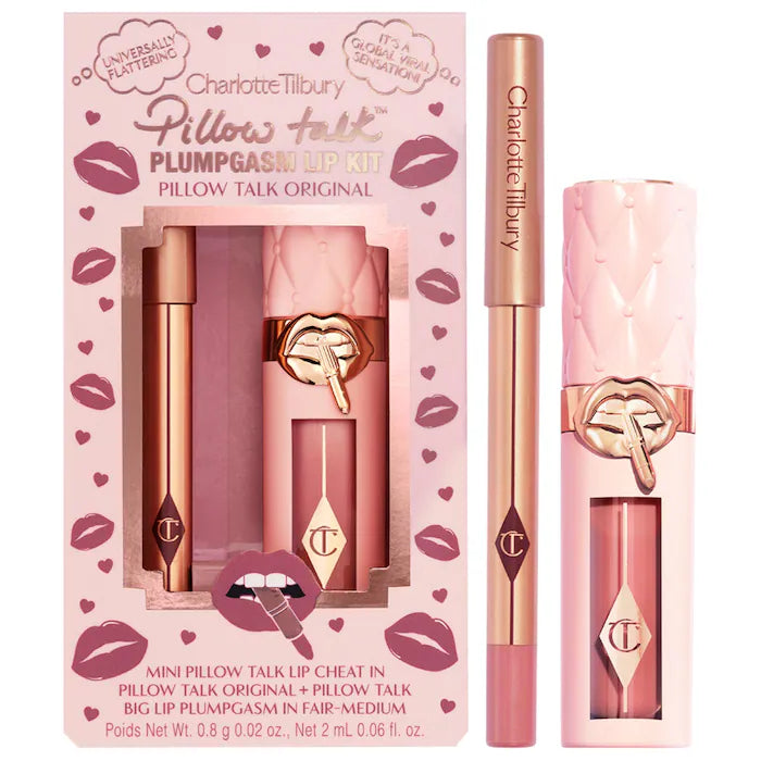 Charlotte Tilbury 
Mini Pillow Talk Plumpgasm Lip Liner and Lip Gloss Set