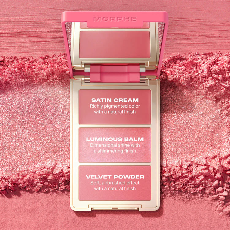 MORPHE CHEEK THRILLS MULTI-FINISH FACE TRIO