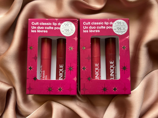 CLINIQUE 
Mini Cult Classic Pink & Black Honey Lip Gift Set