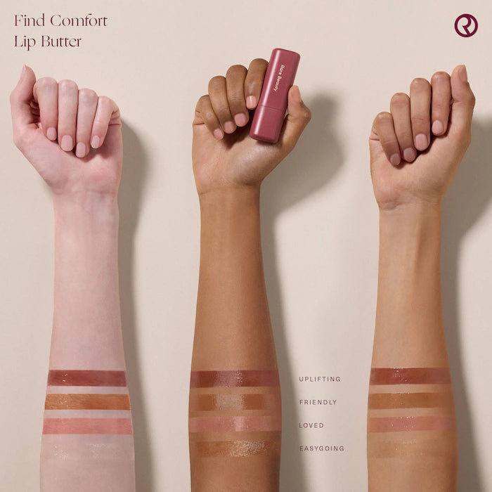 Rare Beauty by Selena Gomez 
Find Comfort Lip Butter Balm + Overnight Mask with Hyaluronic Acid Butter