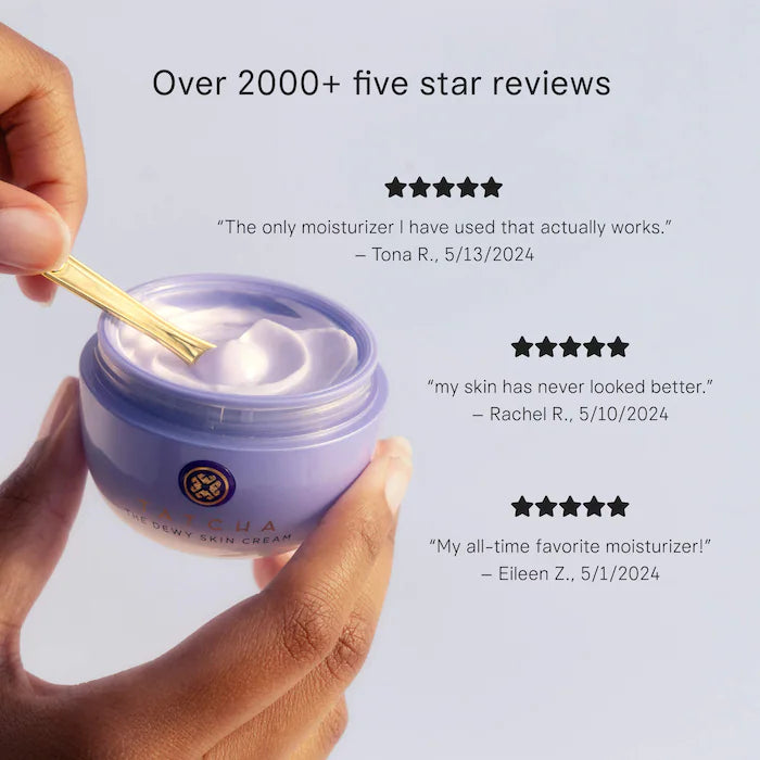 Tatcha 
The Dewy Skin Cream Hydrating & Firming Refillable Moisturizer