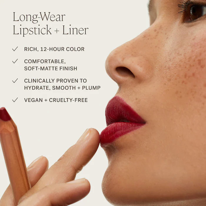ILIA 
Lip Sketch Hydrating Lipstick + Lip Liner Crayon