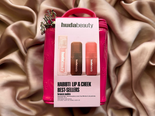 HUDA BEAUTY
Habibti Lip & Cheek Best-Sellers Bronze Nudes Set