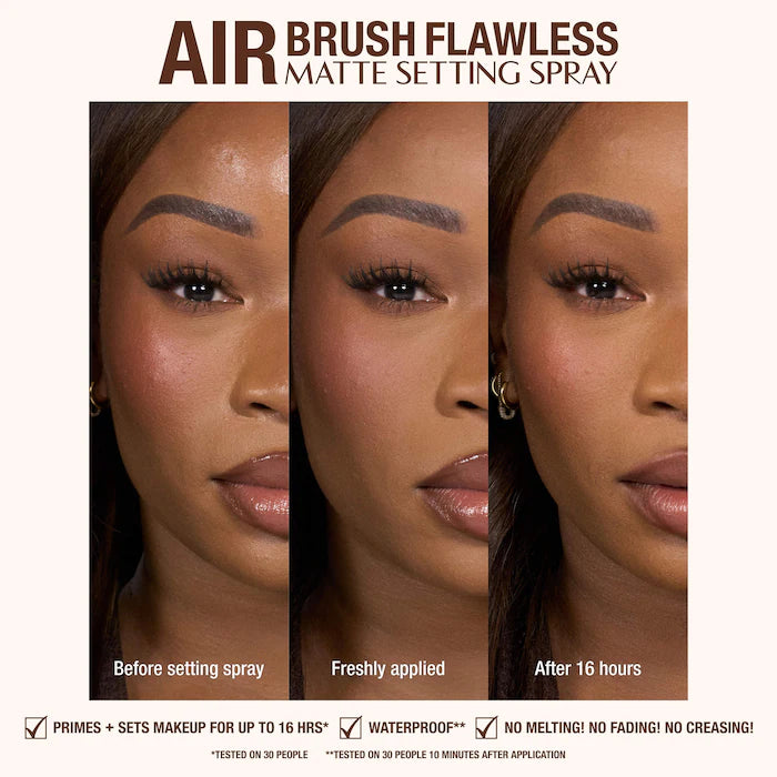 Charlotte Tilbury 
Mini Airbrush Flawless Matte Blurring & Waterproof Setting Spray