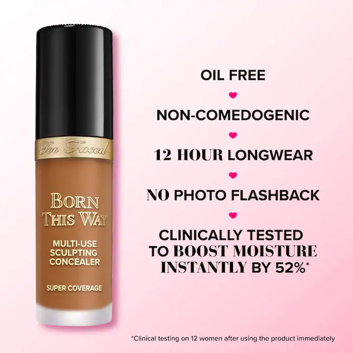 Too Faced 
Born This Way Super Coverage Multi-Use Concealer with Hyaluronic Acid