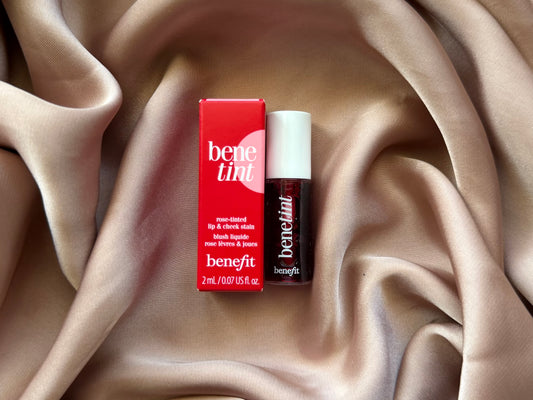 Benefit Cosmetics 
Benetint Liquid Lip + Cheek Blush Stain