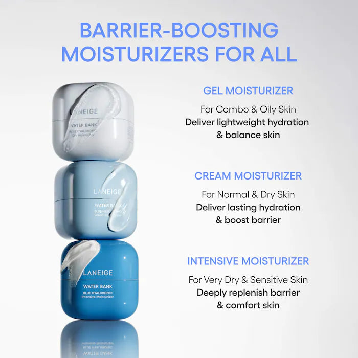 LANEIGE 
Water Bank Blue Hyaluronic Cream Moisturizer for Moisture Barrier Repair