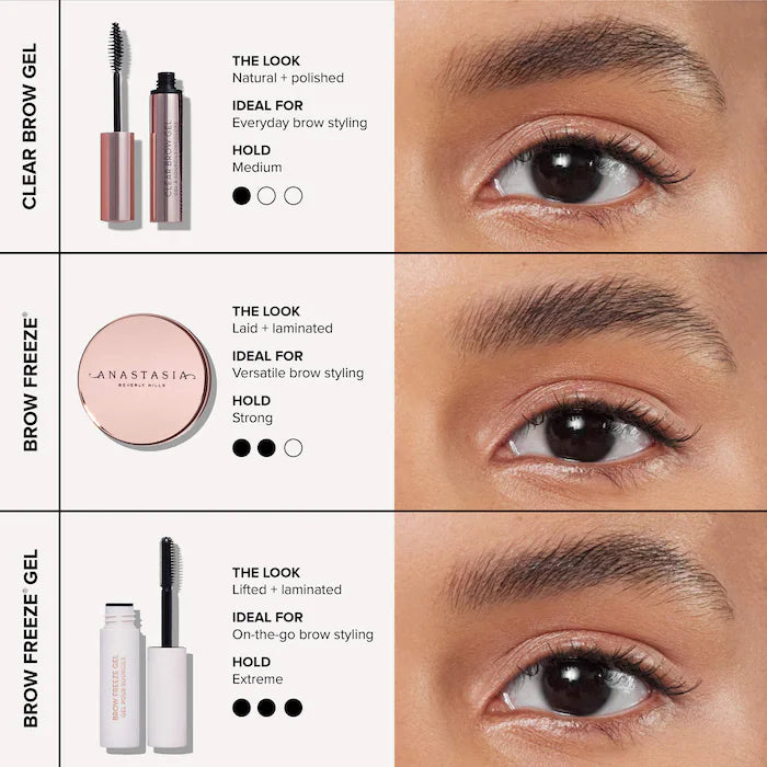 Anastasia Beverly Hills 
Clear Brow Gel Flexible Medium-Hold Eyebrow Setter (without packaging)