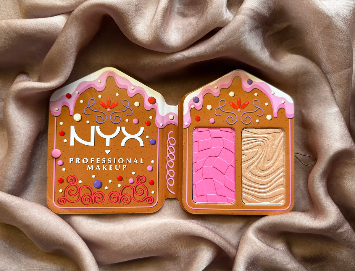 NYX DUO BLUSH & HIGHLIGHTER - GINGERBADDIES LAND PALETTE