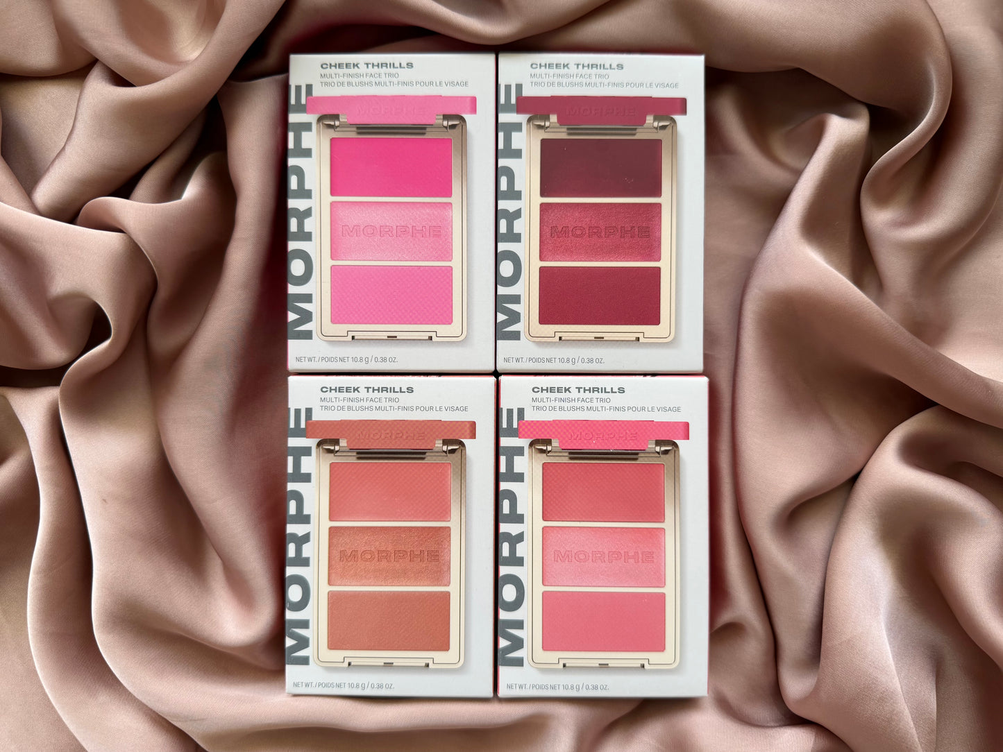 MORPHE CHEEK THRILLS MULTI-FINISH FACE TRIO