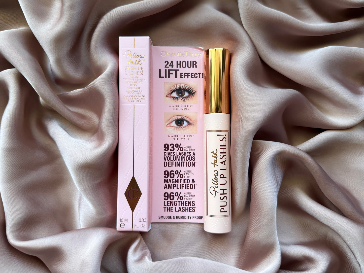 Charlotte Tilbury 
Pillow Talk Push Up Lashes Volumizing & Lengthening Mascara