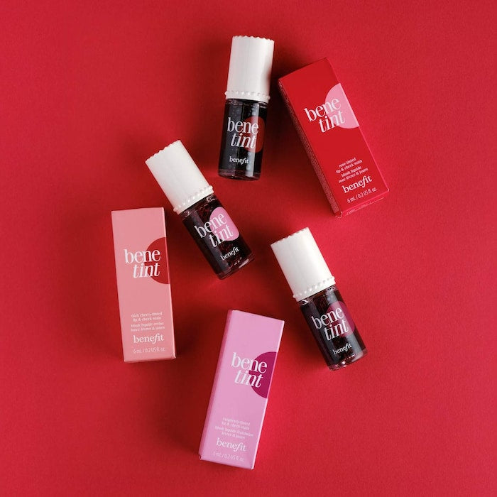 Benefit Cosmetics 
Benetint Liquid Lip + Cheek Blush Stain