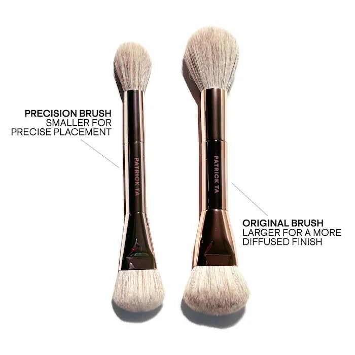 PATRICK TA 
Dual Ended Precision Blush Brush