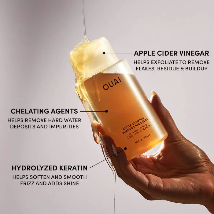 OUAI 
Detox Clarifying Shampoo with Apple Cider Vinegar