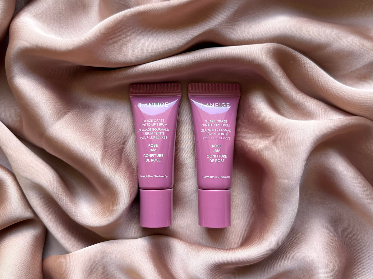 LANEIGE 
Glassy Lip Minis 3 Pc. Glaze Craze Tinted Peptide Lip Serum Gift Set