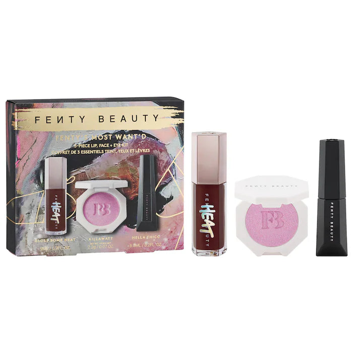 Fenty Beauty by Rihanna
Fenty's Most Want'd: 3-Piece Lip, Face + Eye Kit