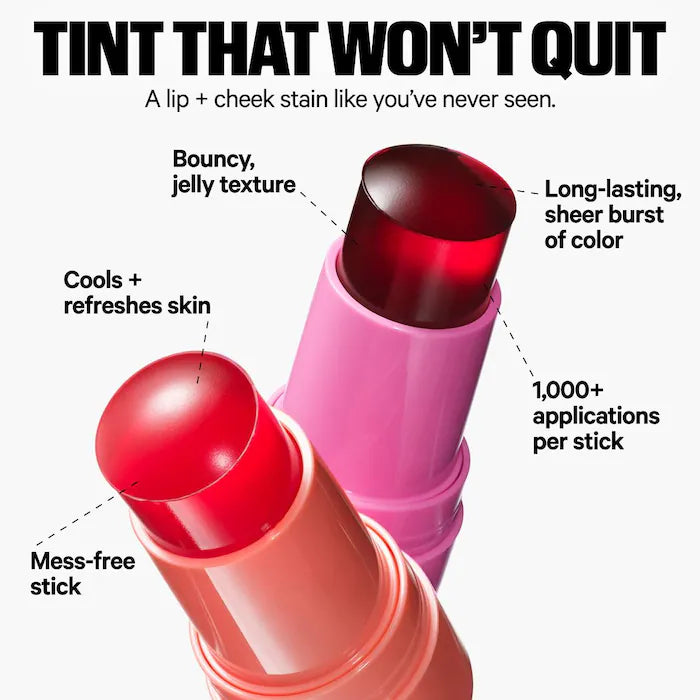 MILK MAKEUP 
Cooling Water Jelly Tint Lip + Cheek Blush Stain
