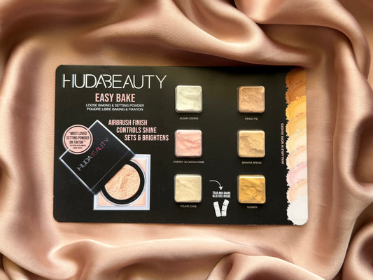 Huda Beauty Easy Bake Loose Powder Sample Card