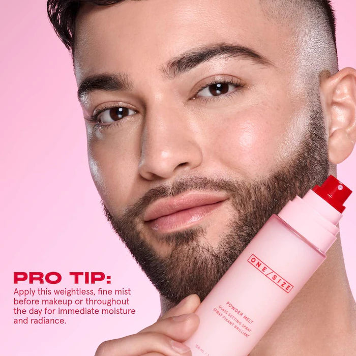 ONE/SIZE by Patrick Starrr 
Powder Melt Glass Setting Spray