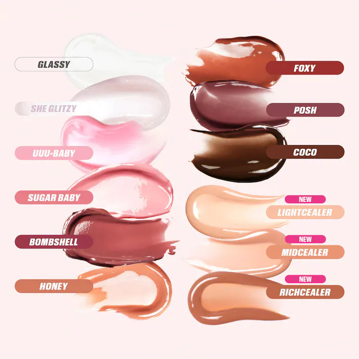 HUDA BEAUTY 
Faux Filler Shiny Lip Gloss ( Without Packaging )