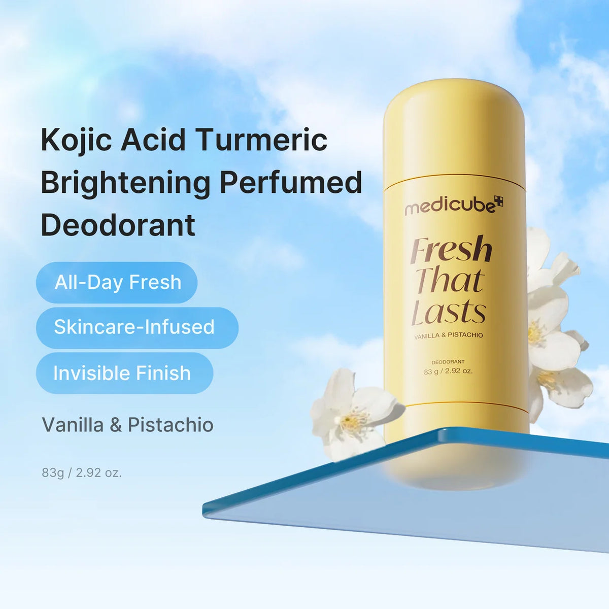 Medicube Vanilla & Pistachio Brightening Deodorant Roll on