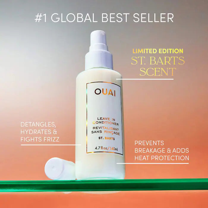 OUAI 
St. Barts Detangling and Frizz Fighting Leave in Conditioner