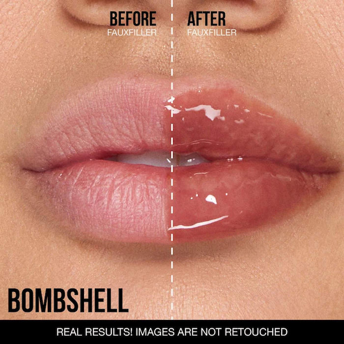 HUDA BEAUTY 
Faux Filler Shiny Lip Gloss ( Without Packaging )