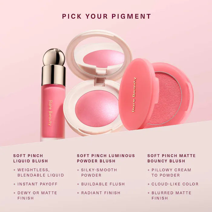Rare Beauty by Selena Gomez 
Soft Pinch Luminous Powder Blush