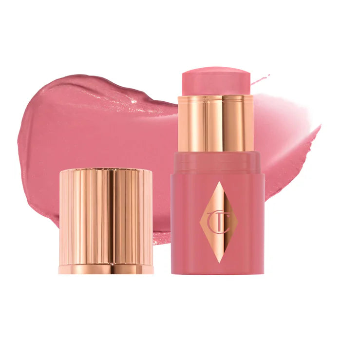 Charlotte Tilbury 
Mini Unreal Lip + Cheek Glow Blush Stick with Hyaluronic Acid