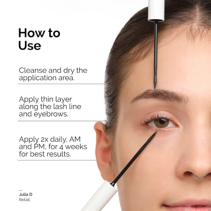 The Ordinary 
Multi-Peptide Lash and Brow Serum for Thicker, Fuller Looking Lashes & Brows