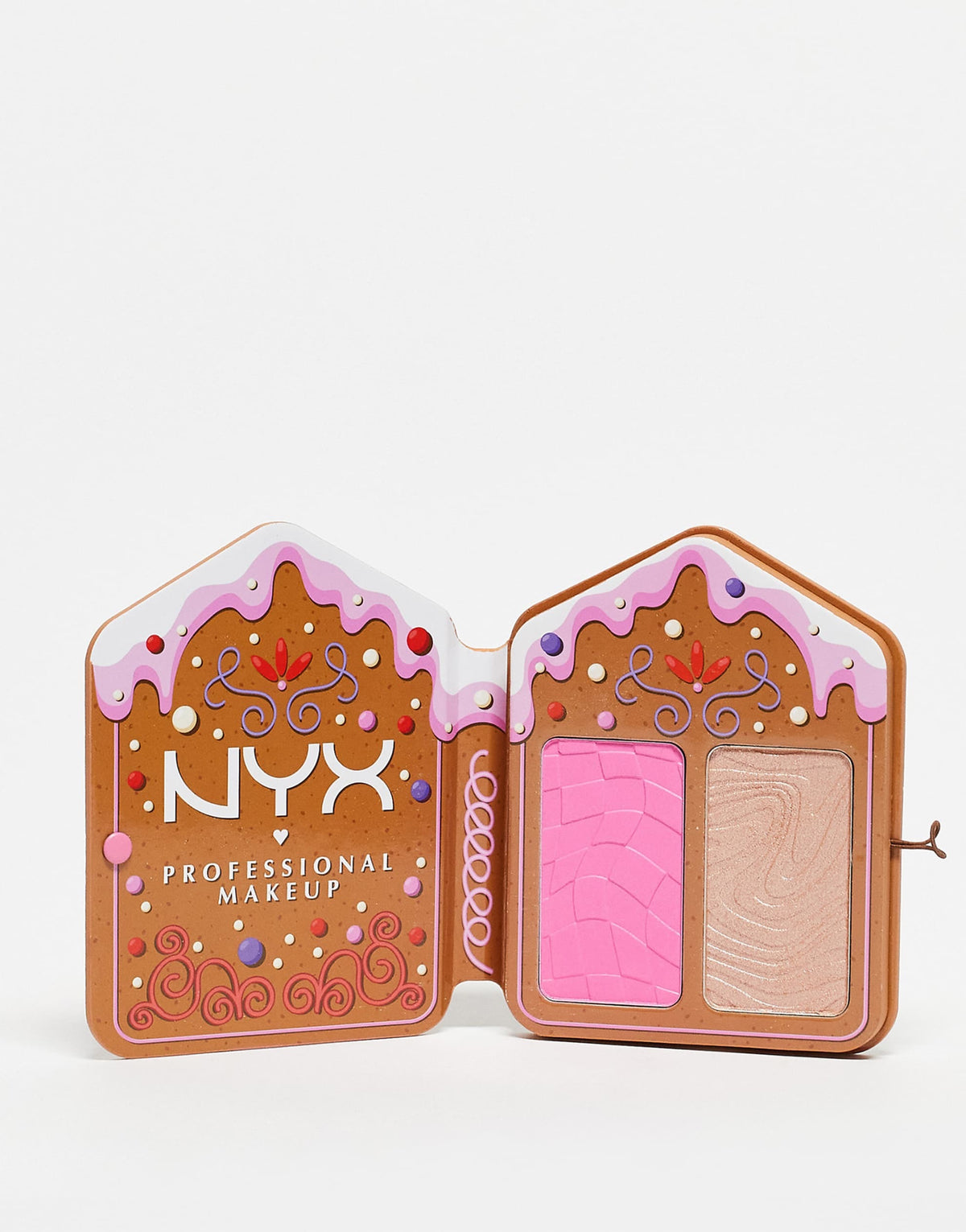 NYX DUO BLUSH & HIGHLIGHTER - GINGERBADDIES LAND PALETTE