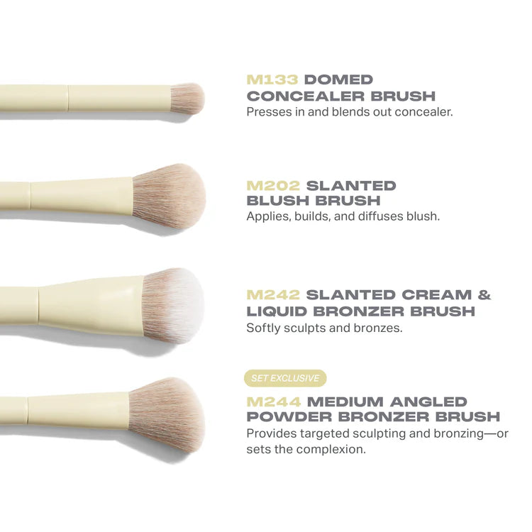 MORPHE BUTTERY BLENDS 4-PIECE FACE BRUSH SET