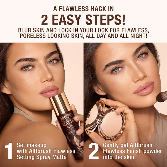 Charlotte Tilbury 
Mini Airbrush Flawless Matte Blurring & Waterproof Setting Spray