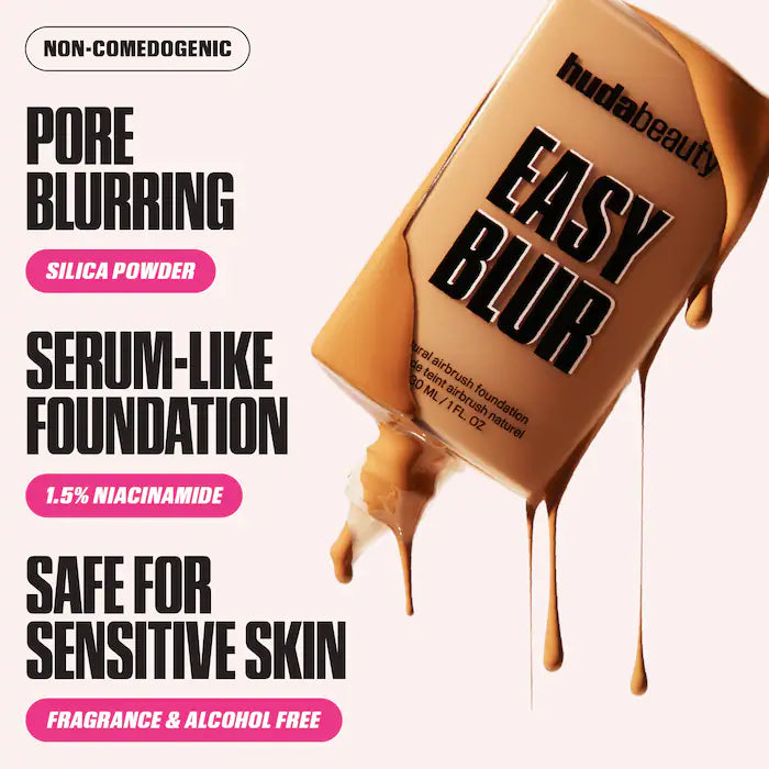 HUDA BEAUTY 
Easy Blur Natural Airbrush Foundation with Niacinamide