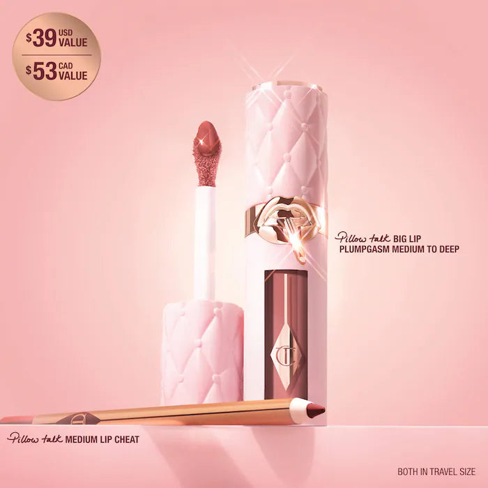 Charlotte Tilbury 
Mini Pillow Talk Plumpgasm Lip Liner and Lip Gloss Set