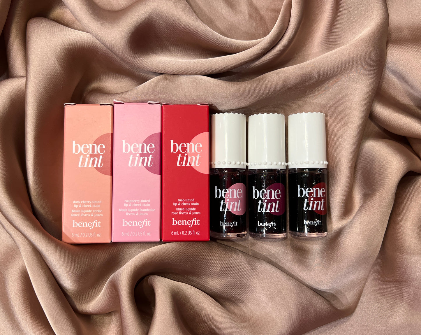 Benefit Cosmetics 
Benetint Liquid Lip + Cheek Blush Stain