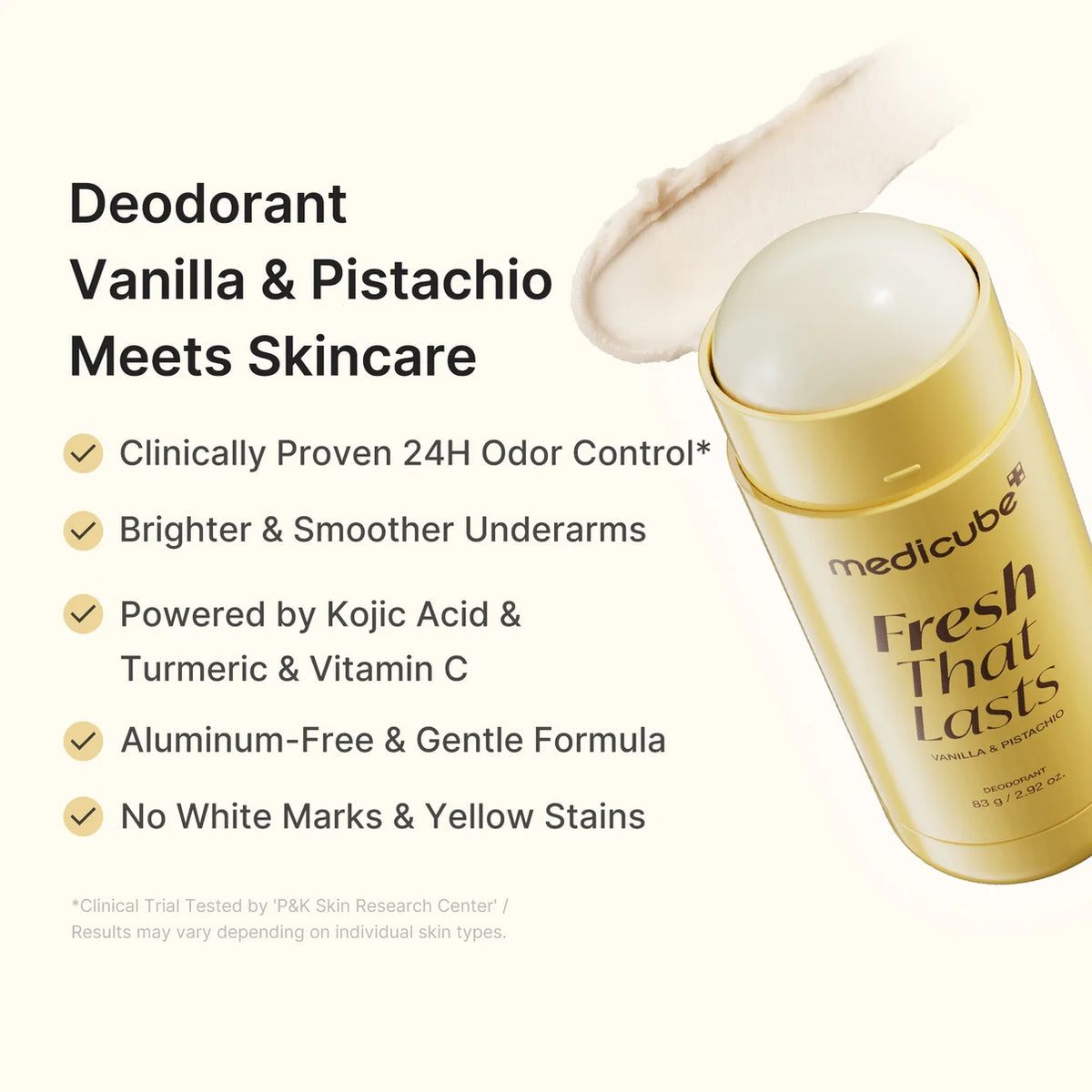 Medicube Vanilla & Pistachio Brightening Deodorant Roll on